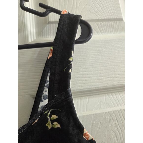 Urban Outfitters Kimchi Blu Bustier Crop Top Tank Hook and eye closure black L - Picture 6 of 9